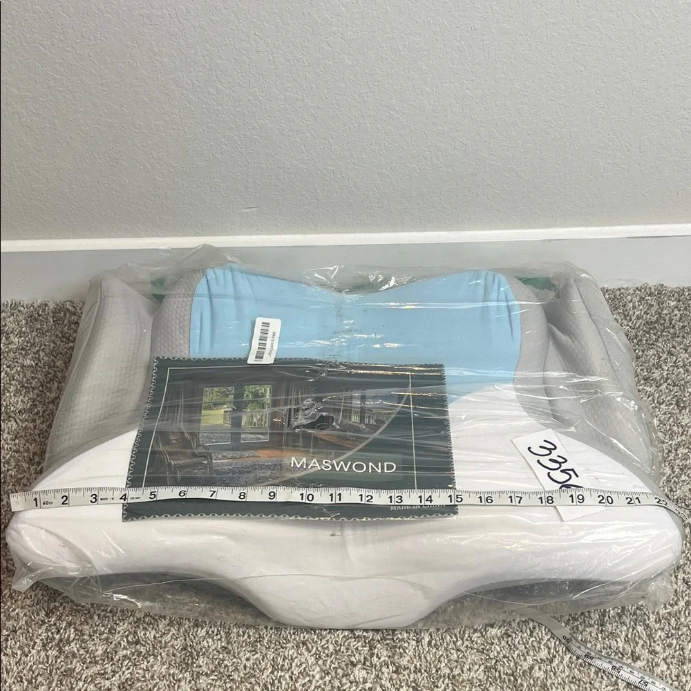Sky Blue and White‎ Pillow